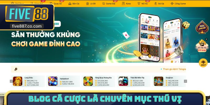 BLOG cá cược là chuyên mục thú vị của hội viên