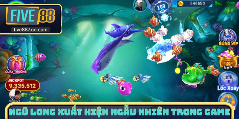 Ngũ long sẽ xuất hiện ngẫu nhiên trong game